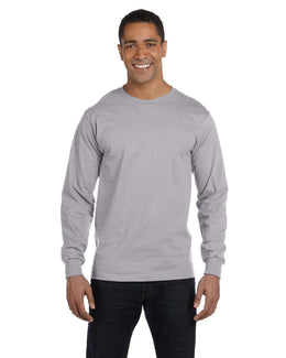 Gildan 50/50 Long Sleeve T-Shirt G840 | Sport Grey - Front