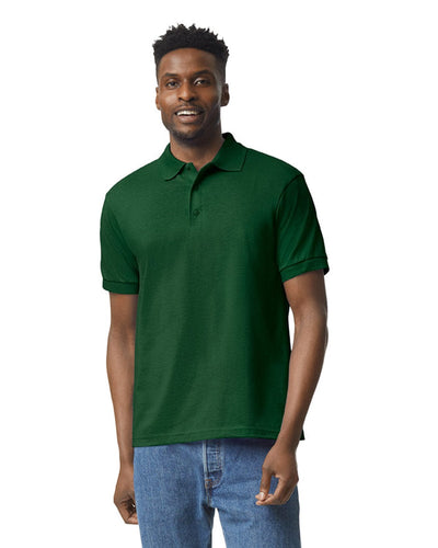 Gildan DryBlend 50/50 Jersey Knit Polo Shirt G880 | Forest Green - Front