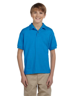 Gildan DryBlend Youth 50/50 Jersey Polo Shirt G880B | Sapphire - Front