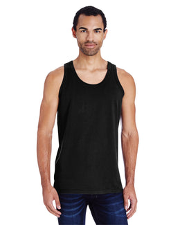ComfortWash by Hanes Unisex 100% Ringspun Cotton Tank GDH300 | Black - Front