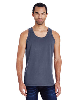 ComfortWash by Hanes Unisex 100% Ringspun Cotton Tank GDH300 | Anchor Slate - Front