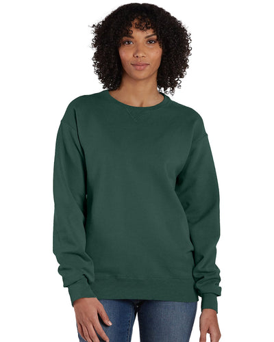 ComfortWash by Hanes Unisex Crew Sweatshirt GDH400 | Field Green - Front