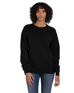 ComfortWash by Hanes Unisex Crew Sweatshirt GDH400 | Black - Front
