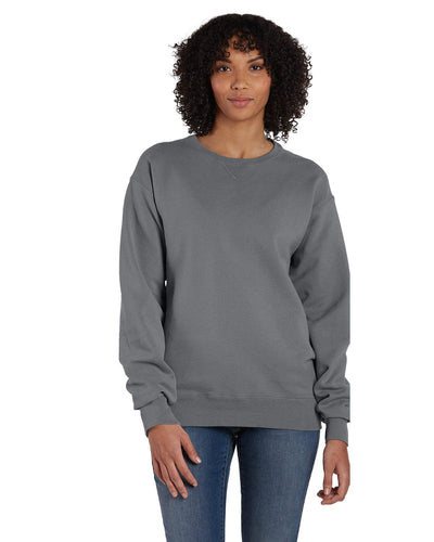 ComfortWash by Hanes Unisex Crew Sweatshirt GDH400 | Concrete - Front