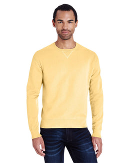 ComfortWash by Hanes Unisex Crew Sweatshirt GDH400 | Summer Squash - Front