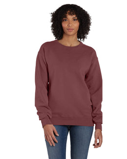 ComfortWash by Hanes Unisex Crew Sweatshirt GDH400 | Cayenne - Front