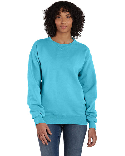 ComfortWash by Hanes Unisex Crew Sweatshirt GDH400 | Freshwater - Front