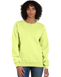 ComfortWash by Hanes Unisex Crew Sweatshirt GDH400 | Chic Lime - Front