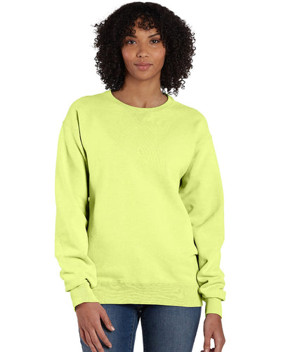 ComfortWash by Hanes Unisex Crew Sweatshirt GDH400 | Chic Lime - Front