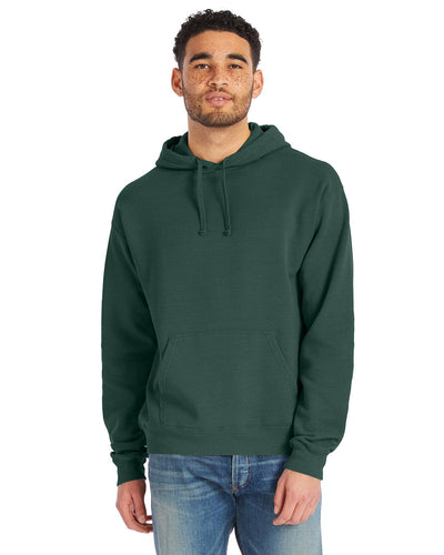 ComfortWash by Hanes Pullover Hooded Sweatshirt GDH450 | Field Green - Front