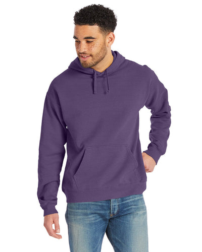 ComfortWash by Hanes Pullover Hooded Sweatshirt GDH450 | Grape Soda - Front