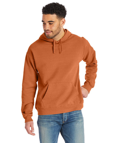 ComfortWash by Hanes Pullover Hooded Sweatshirt GDH450 | Texas Orange - Front