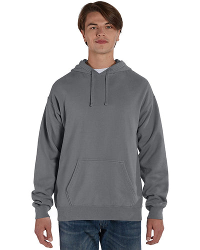 ComfortWash by Hanes Pullover Hooded Sweatshirt GDH450 | Concrete - Front