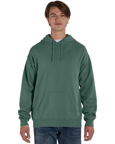 ComfortWash by Hanes Pullover Hooded Sweatshirt GDH450 | Cypress Green - Front