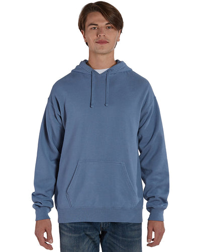 ComfortWash by Hanes Pullover Hooded Sweatshirt GDH450 | Saltwater - Front