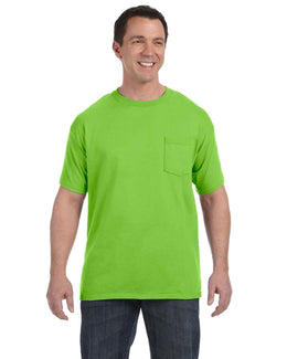 Hanes Authentic-T Pocket T-Shirt H5590 | Lime - Front