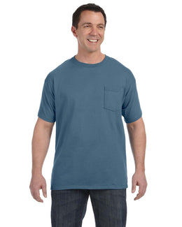 Hanes Authentic-T Pocket T-Shirt H5590 | Denim Blue - Front