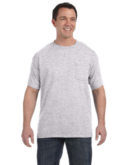 Hanes Authentic-T Pocket T-Shirt H5590 | Ash - Front
