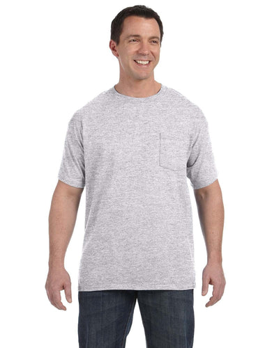 Hanes Authentic-T Pocket T-Shirt H5590 | Ash - Front