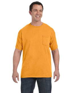 Hanes Authentic-T Pocket T-Shirt H5590 | Gold - Front