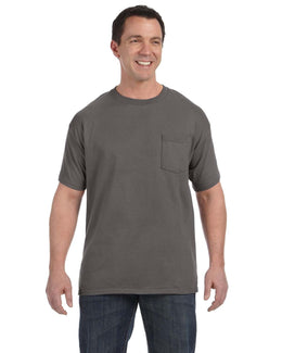 Hanes Authentic-T Pocket T-Shirt H5590 | Smoke Gray - Front