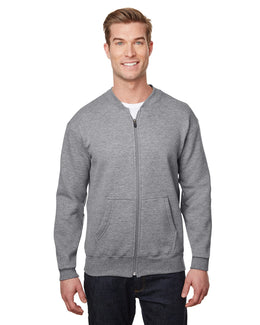 Gildan Hammer Full-Zip Sweatshirt HF700 | Graphite Heather - Front