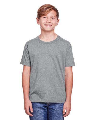 Fruit of the Loom Youth ICONIC T-Shirt IC47BR | Athletic Heather - Front