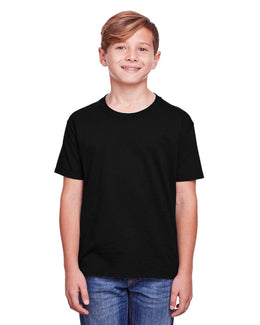 Fruit of the Loom Youth ICONIC T-Shirt IC47BR | Black Ink - Front