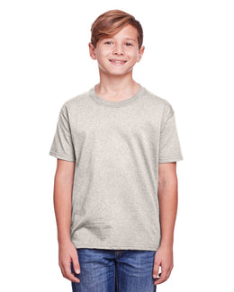 Fruit of the Loom Youth ICONIC T-Shirt IC47BR | Oatmeal Heather - Front