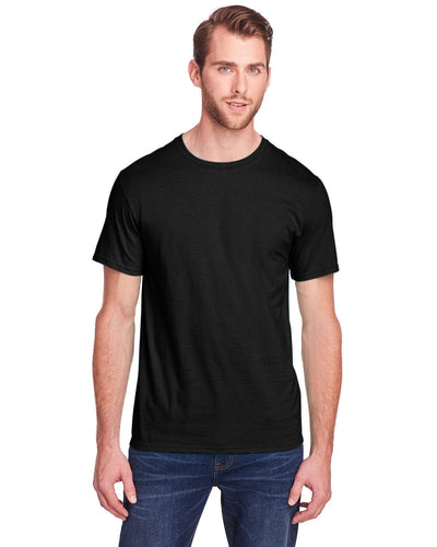 Fruit of the Loom Adult ICONIC T-Shirt IC47MR | Black Ink - Front