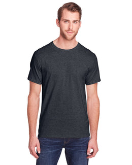 Fruit of the Loom Adult ICONIC T-Shirt IC47MR | Black Ink Heathr - Front