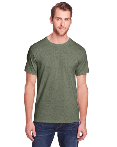 Fruit of the Loom Adult ICONIC T-Shirt IC47MR | Military Grn Hth - Front