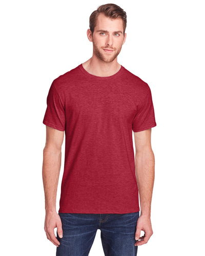 Fruit of the Loom Adult ICONIC T-Shirt IC47MR | Peppered Red Hth - Front