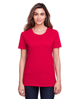Fruit of the Loom Ladies ICONIC T-Shirt IC47WR | True Red - Front