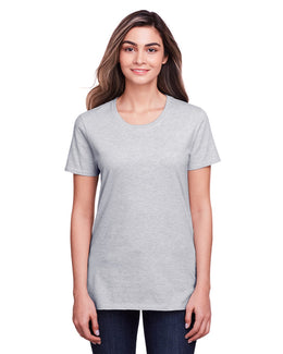 Fruit of the Loom Ladies ICONIC T-Shirt IC47WR | Athletic Heather - Front
