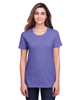 Fruit of the Loom Ladies ICONIC T-Shirt IC47WR | Retro Hth Purple - Front