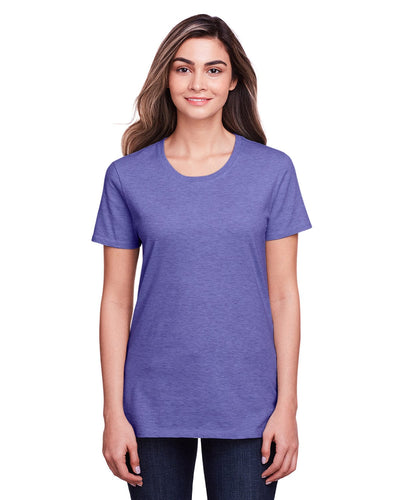 Fruit of the Loom Ladies ICONIC T-Shirt IC47WR | Retro Hth Purple - Front