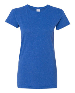 J America Ladies Glitter T-Shirt JA8138 | Royal - Front