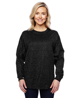 J America Adult Game Day Jersey JA8229 | Black Glitter - Front