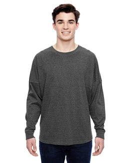 J America Adult Game Day Jersey JA8229 | Charcoal Heather - Front