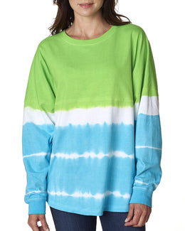 J America Adult Game Day Jersey JA8229 | Lime/ Maui Blue - Front