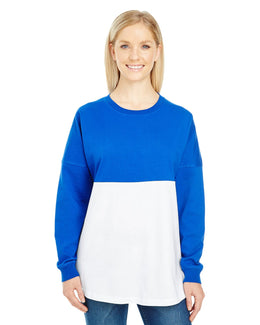 J America Adult Game Day Jersey JA8229 | Royal/ Wht Block - Front