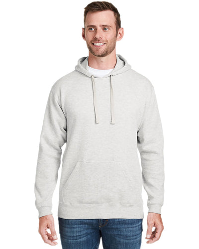J America Tailgate Fleece Pullover Hoodie JA8815 | Oatmeal Heather - Front