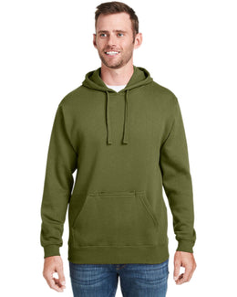J America Tailgate Fleece Pullover Hoodie JA8815 | Olive - Front