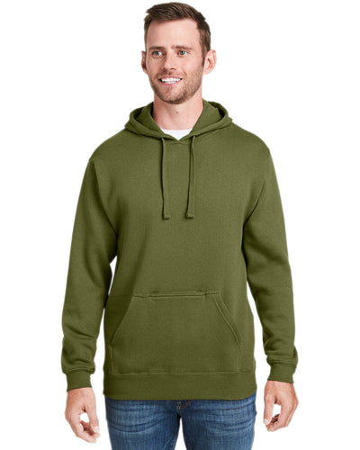 J America Tailgate Fleece Pullover Hoodie JA8815 | Olive - Front