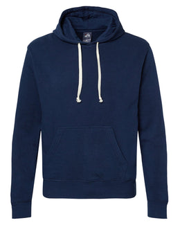 J America Unisex Triblend Pullover Hoodie JA8871 | True Navy Sold - Front