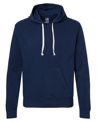 J America Unisex Triblend Pullover Hoodie JA8871 | True Navy Sold - Front