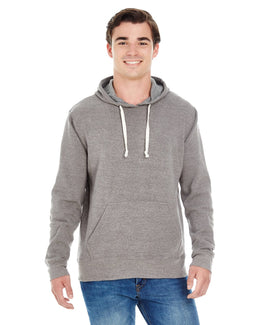 J America Unisex Triblend Pullover Hoodie JA8871 | Grey Triblend - Front