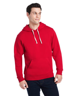 J America Unisex Triblend Pullover Hoodie JA8871 | Red Solid - Front