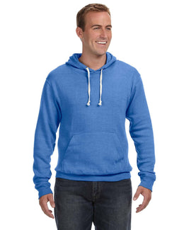J America Unisex Triblend Pullover Hoodie JA8871 | Royal Triblend - Front